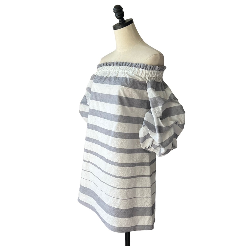Alexis Olevetti Off the Shoulder Striped Mini Dress | XS - Picture 3 of 10
